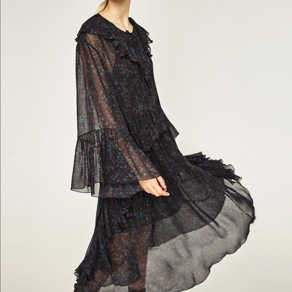 Zara Dresses & Skirts - Zara disco forest dress